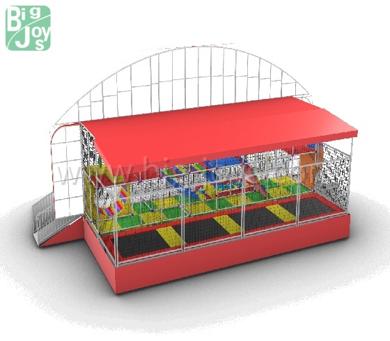 Foldable Soft Playground With Trailer